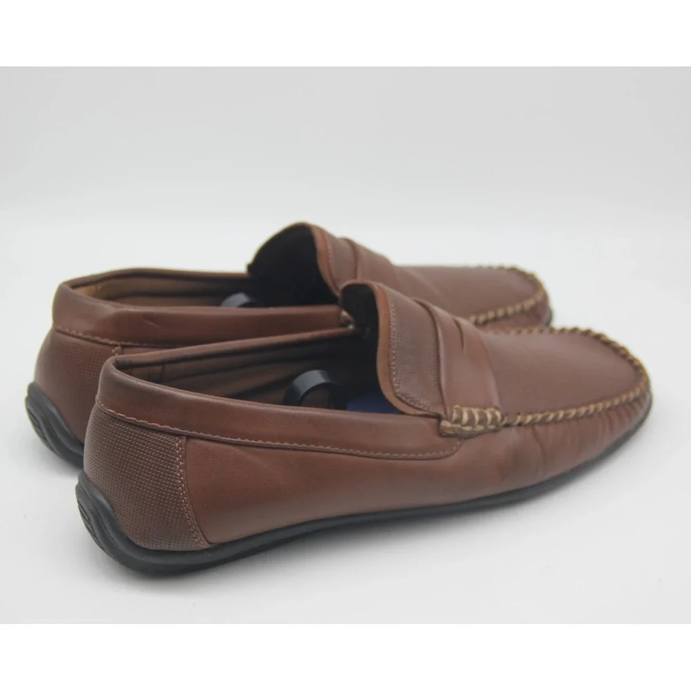 Nunn Bush Quail Valley Penny Dual Comfort Memory Foam Slip On Loafers 9.5M Brown